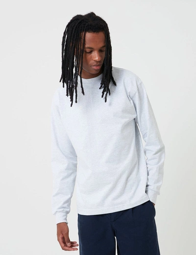 Shop Camber Long Sleeve T-shirt (8oz) In Grey Heather