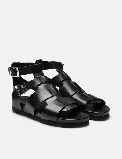 Shop Grenson Womens  Lottie Sandal (leather) In Black