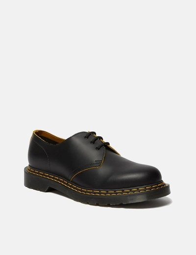 Shop Dr. Martens Dr Martens 1461 Double Stitch Shoe (26101032) In Black