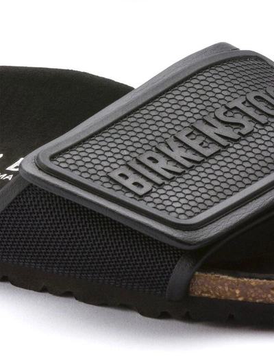 Shop Birkenstock Tema Slide (micro Fibre) In Black