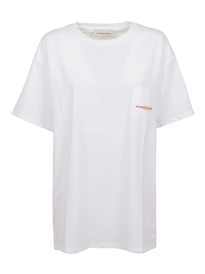 Shop Alexandre Vauthier Logo T-shirt In White