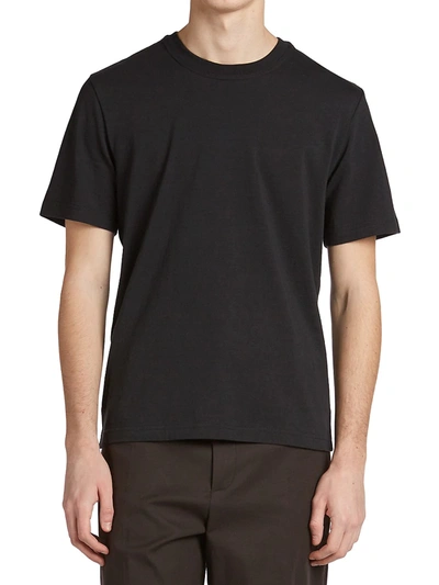 Shop Bottega Veneta Sunrise Crewneck T-shirt In Off Black