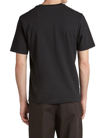 Shop Bottega Veneta Sunrise Crewneck T-shirt In Off Black