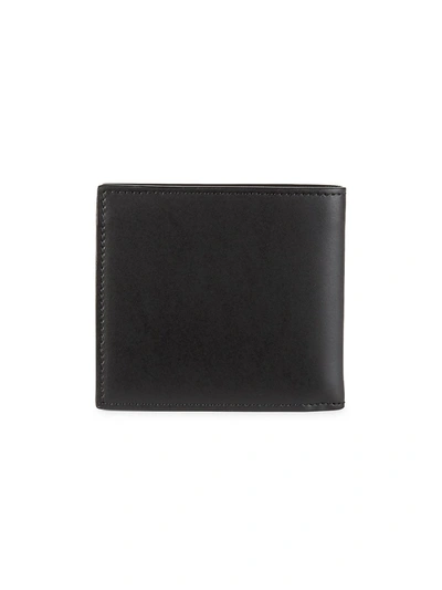 Shop Mcq By Alexander Mcqueen Men's Graffiti Leather Billfold Wallet In Black