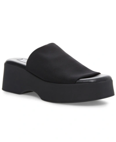 Shop Steve Madden Women's Slinky30 Flatform Wedge Sandals In Black