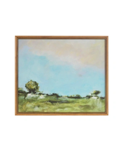 Shop Martha Stewart Collection Across The Plains Ii Framed Gel Coated Canvas Art, 25.2" L X 21.2" W In Multi