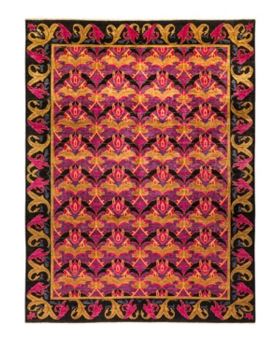 Shop Adorn Hand Woven Rugs Arts And Crafts M1636 8'10" X 11'10" Area Rug In Black