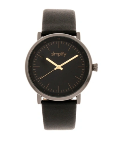 Simplify Unisex The 6200 Watch In Black