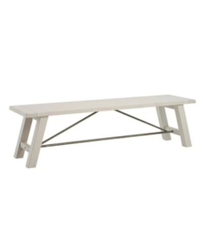Shop Ink+ivy Sonoma Dining Bench In Reclaimed White