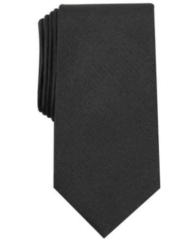 Shop Club Room Men's Solid Tie, Created For Macy's In Black