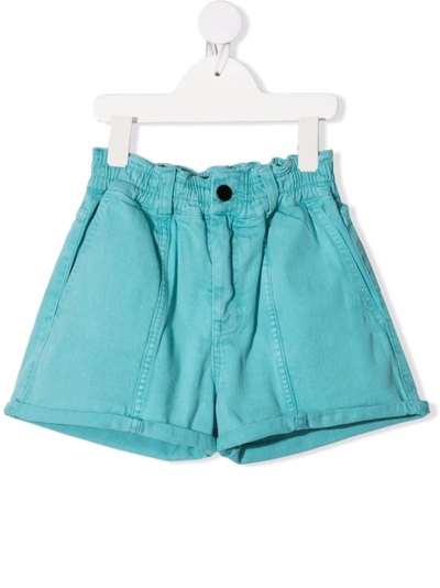 Shop Andorine Teen Slim-fit Denim Shorts In Green