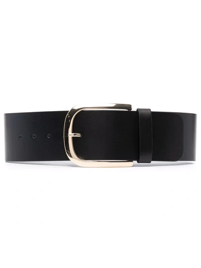 Shop Erika Cavallini Buckle-fastening Leather Belt In Black