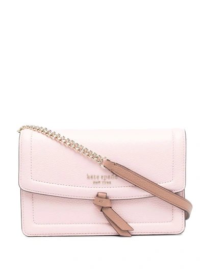 Kate Spade Knott Leather Flap Crossbody Bag In Chalk Pink Multi | ModeSens