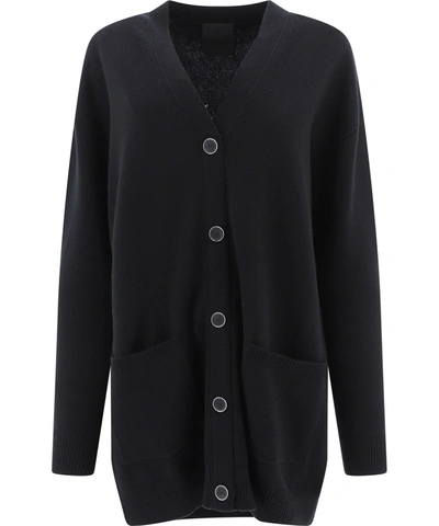 Shop Givenchy Studded Cardigan In Black  