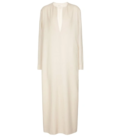 Shop The Row Wool Maxi Dress In 米色