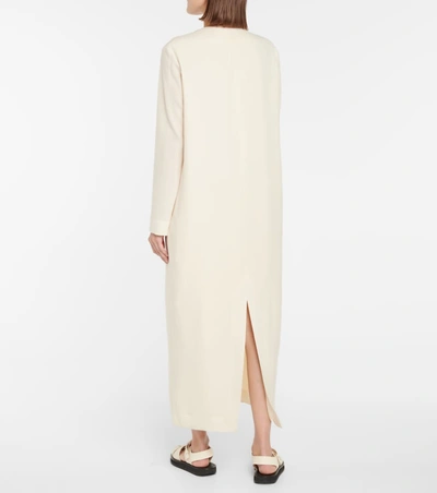 Shop The Row Wool Maxi Dress In 米色