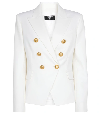 羊毛双排扣西装式外套