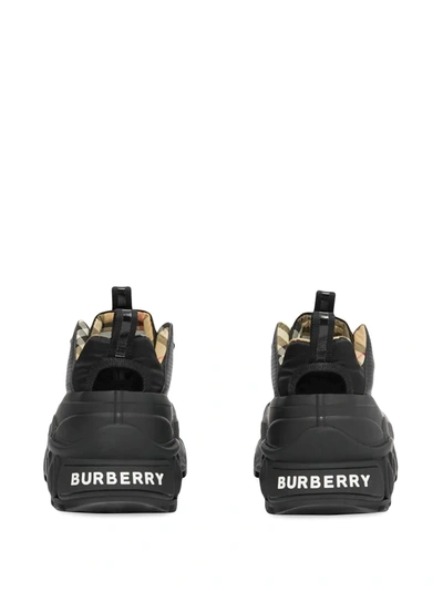 Shop Burberry Multi-panel Design Low-top Sneakers In Grey