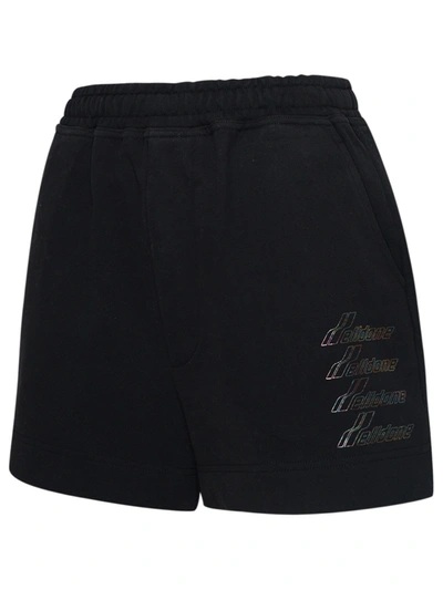 Shop We11 Done Short Logo Neri In Black