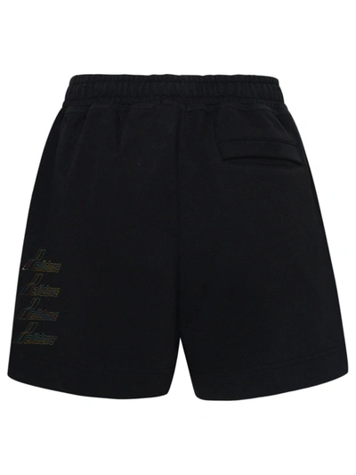 Shop We11 Done Short Logo Neri In Black