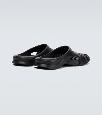 Shop Balenciaga Mold Rubber Slides In Black