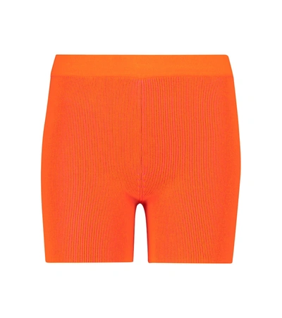 Shop Jacquemus Le Short Arancia Biker Shorts In Orange