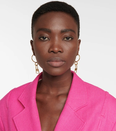 Jacquemus Womens Gold Les Creoles Chiquita Brass Earrings In Gold