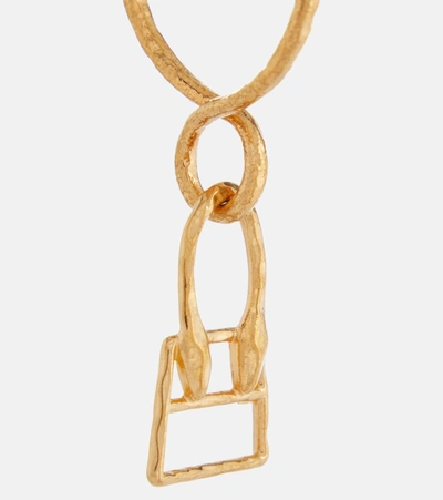 Shop Jacquemus Hoop Earrings In Gold