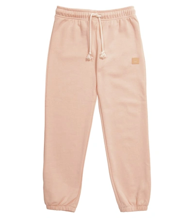 Acne Studios Cotton Jersey Sweatpants In Pink