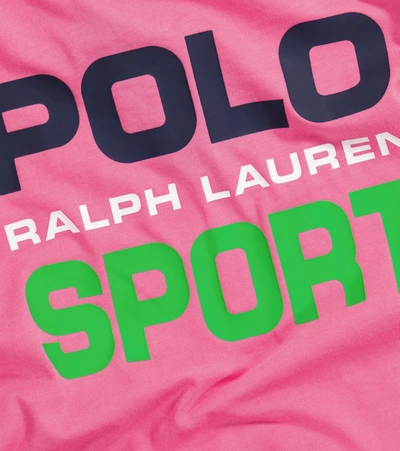 Shop Polo Ralph Lauren Logo Cotton T-shirt In Pink
