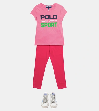 Shop Polo Ralph Lauren Logo Cotton T-shirt In Pink
