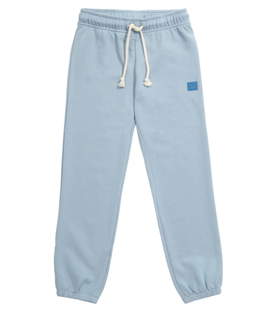Shop Acne Studios Cotton Jersey Sweatpants In Blue