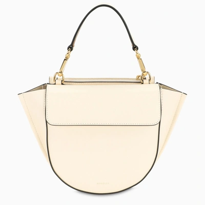 Shop Wandler Ivory/brown Hortensia Mini Bag In White