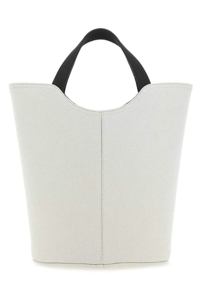 Shop Balenciaga Bb Logo Tote Bag In White
