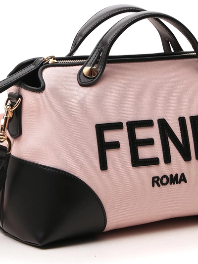 Shop Fendi By The Way Medium Boston Shoulder Bag In Pink