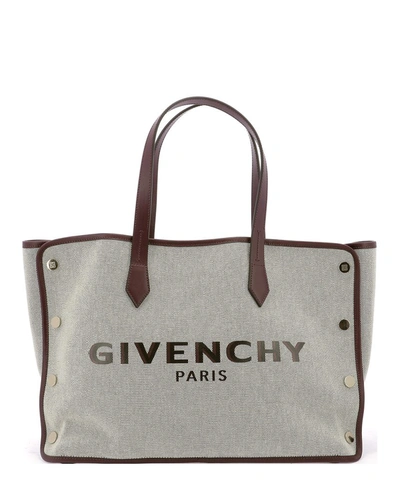 Shop Givenchy Bond Medium Tote Bag In Beige