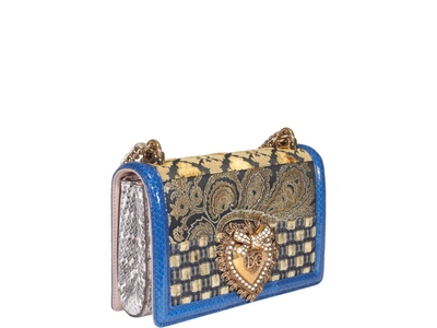 Shop Dolce & Gabbana Devotion Patterned Shoulder Bag In Multi
