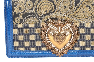 Shop Dolce & Gabbana Devotion Patterned Shoulder Bag In Multi