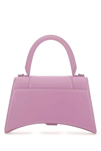 Shop Balenciaga Hourglass Small Top Handle Bag In Purple