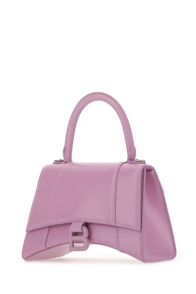 Shop Balenciaga Hourglass Small Top Handle Bag In Purple