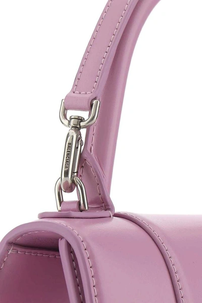 Shop Balenciaga Hourglass Small Top Handle Bag In Purple