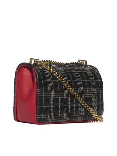 Shop Burberry Lola Quilted Small Shoulder Bag In Black