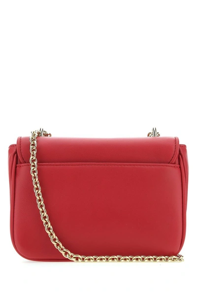 Shop Furla Cosy Mini Shoulder Bag In Red