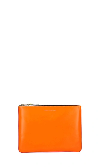 Shop Comme Des Garçons Wallet Super Fluo Wallet In Orange