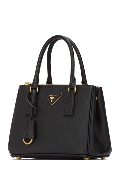 Shop Prada Galleria Mini Tote Bag In Black