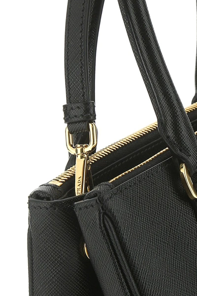 Shop Prada Galleria Mini Tote Bag In Black