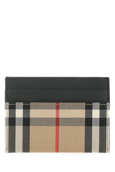 Shop Burberry Vintage Check Card Holder In Beige