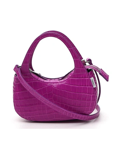 Shop Coperni Micro Baguette Swipe Bag In Pink