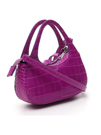 Shop Coperni Micro Baguette Swipe Bag In Pink