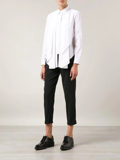 Shop Viktor & Rolf Asymmetrical Frill Shirt